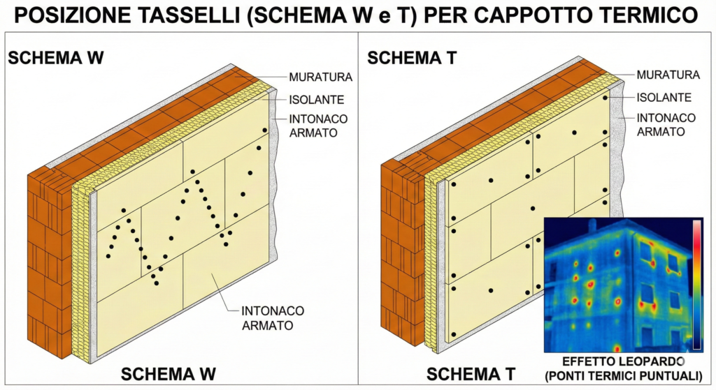 Schema posizione tasselli