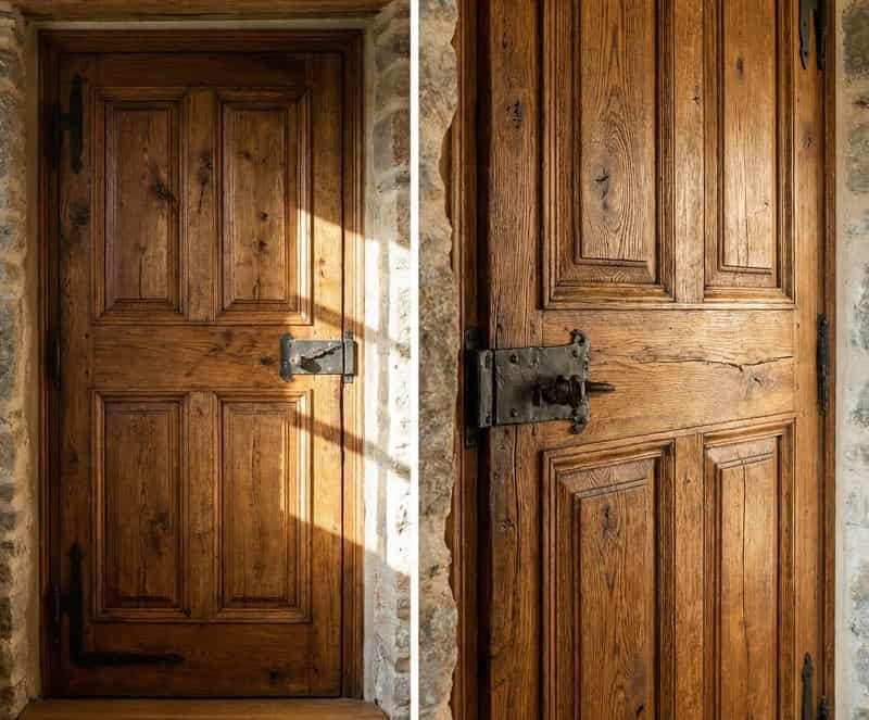 porta in legno massello